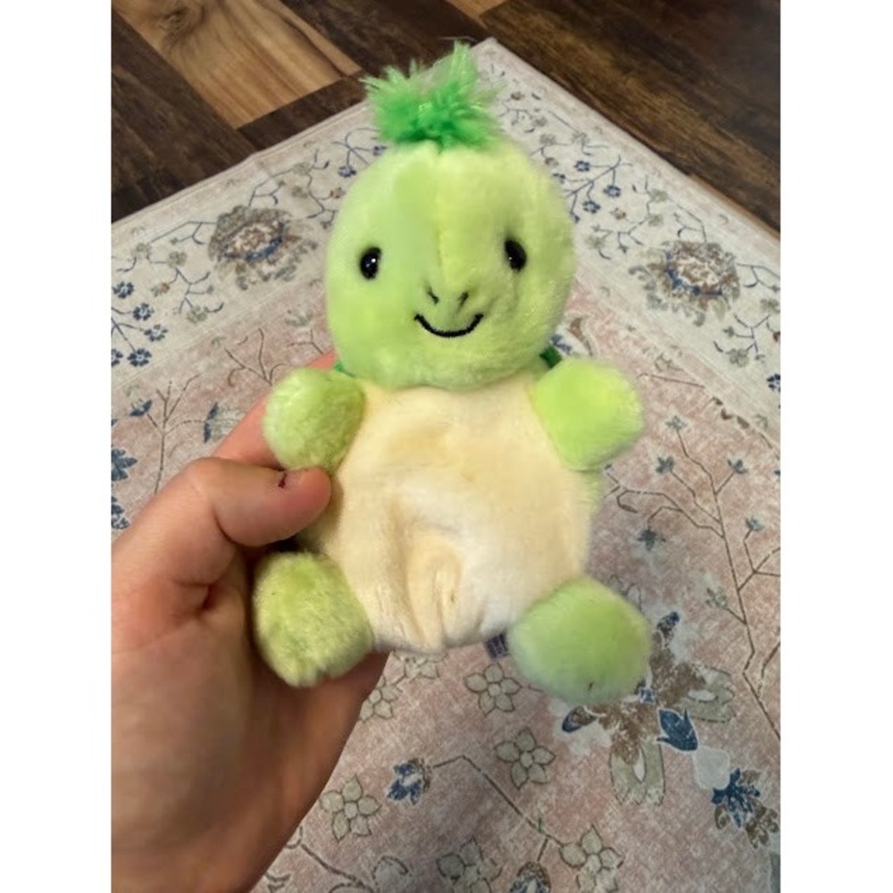 Kawaii Aurora World Palm Pals Pico Turtle Plush 5" Green Sea Turtle Stuffed Toy